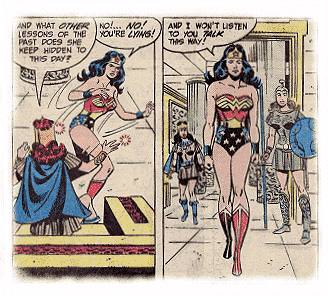 Wonder Woman refuses to listen to Atalanta anymore and storms out of the palace!