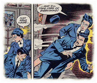 Diana saves Keith from the oncoming subway train!