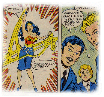 Diana transforms into Wonder Woman before their eyes!