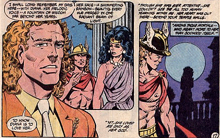 Hermes reflects on his time at the temple with Diana.
