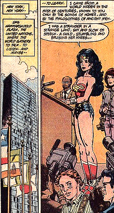 Wonder Woman adresses the U.N.