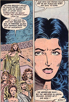 As Menalippe narrates, Diana finds her delivery strange...