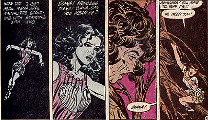 Wonder Woman hears Lois calling to her...