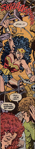 Wonder Woman frees Etta and Maxine...