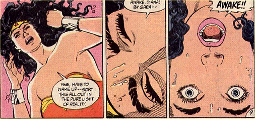 Wonder Woman wills herself awake!
