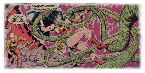 Wonder Woman is attacked by deadly Serpents!