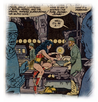 Wonder Woman treats Vanessa with Amazon medicine.