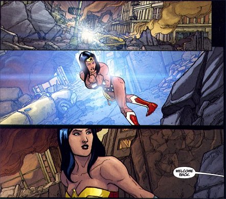 Wonder Woman returns from Themyscira...