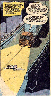 Diana lies helplessly in the middle of the road as the truck bears down on her!