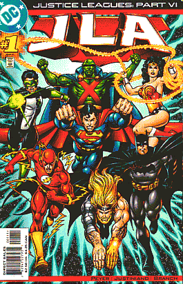 Cover of JLA #1 (Part IV of the "Justice Leagues" Event)