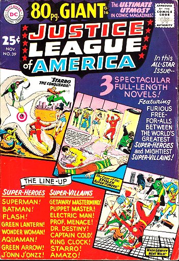 Cover of Justice League of America #39