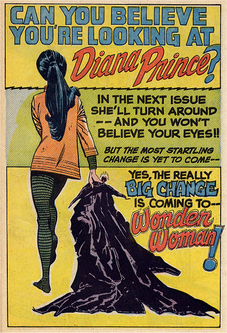 Advert promoting the new direction for the character