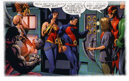 Wonder Woman and her "JLA" colleagues