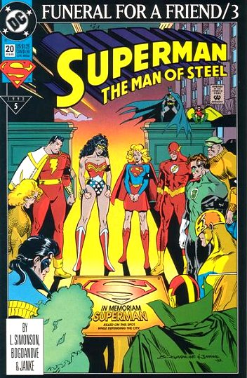 Cover of Superman: The Man Of Steel #20