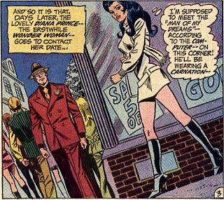 Diana heads towards her unwitting date with Clark