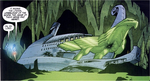 Wonder Woman and Etta arrive at the invader's ship...