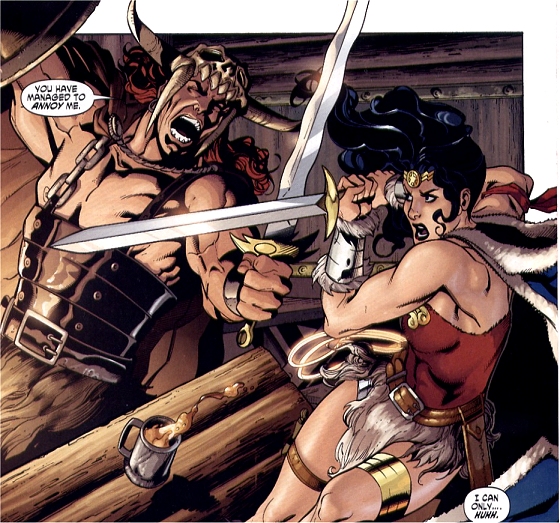 Diana confronts Beowulf!