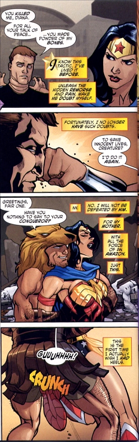 Wonder Woman deals with Max Lord and Hercules in quick succession!