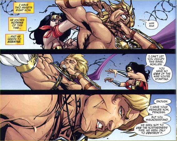Wonder Woman grapples with Achilles