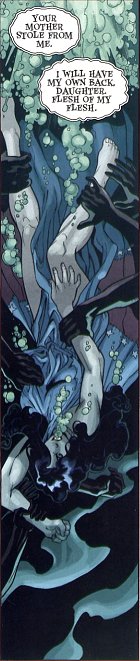 Diana is dragged into the depths by the Cottus
