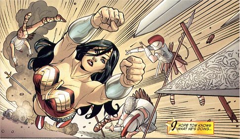 Wonder Woman attacks Circe!